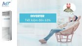 Điều hòa cây AQUA Inverter 5 Hp AP48KC1QRA/1U48NC1QRB mới 99%